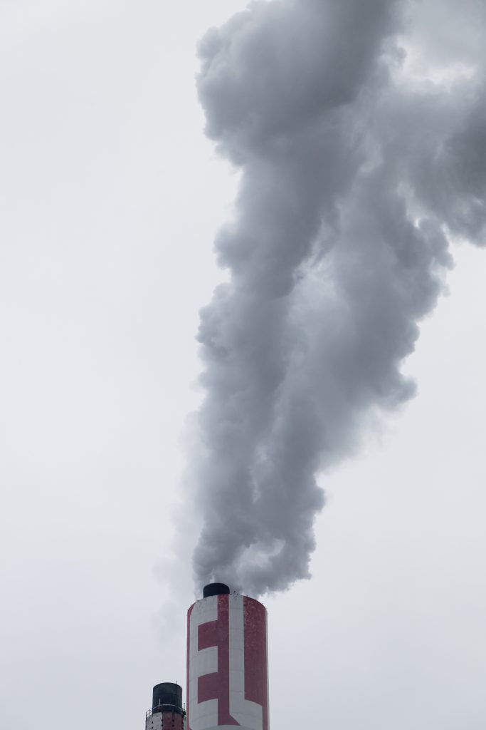 Smoke coming out of a chimney